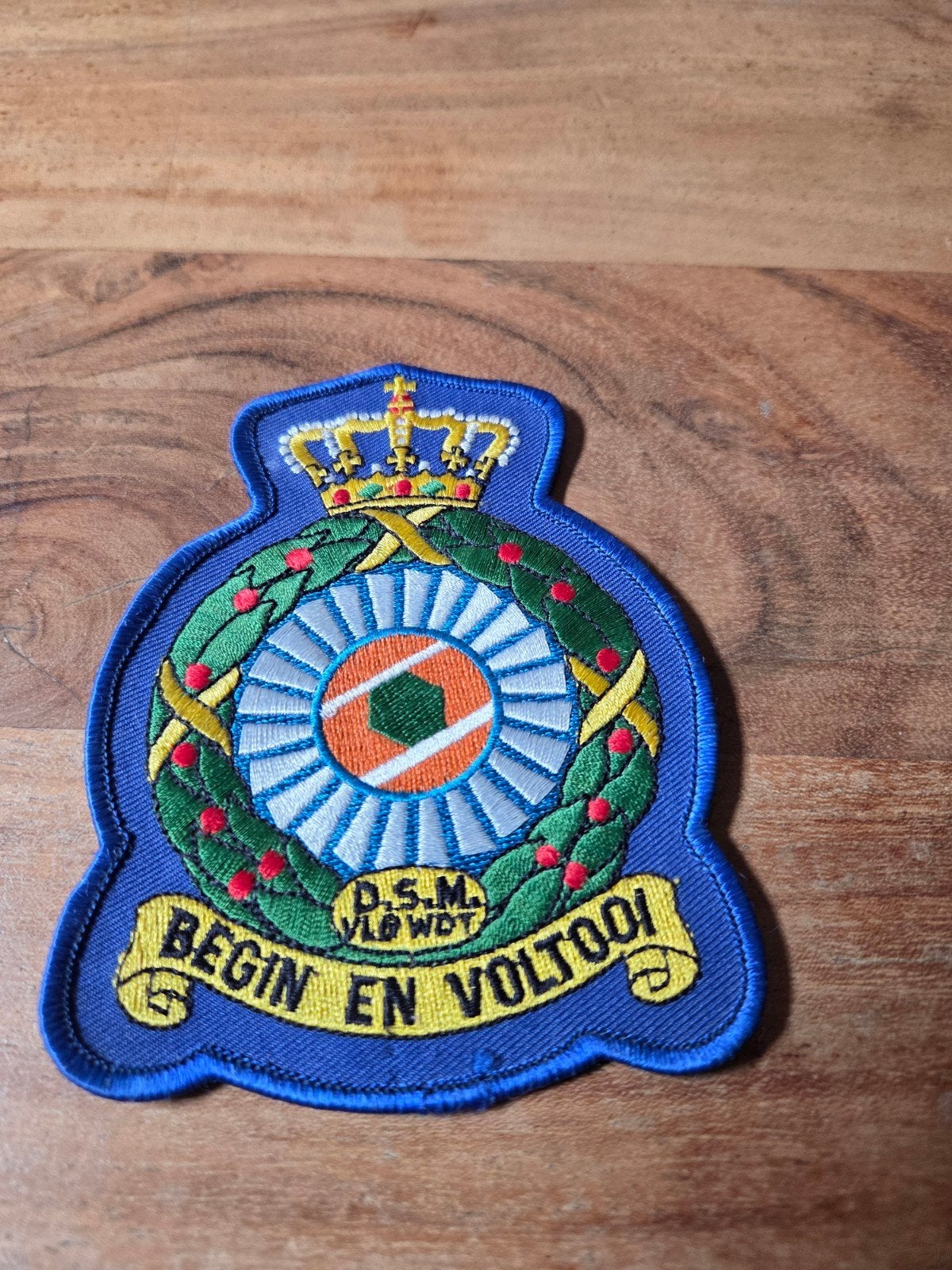 Klu patch groot d.s.m vlb woensdrecht, Ophalen of Verzenden, Luchtmacht, Nederland, Embleem of Badge