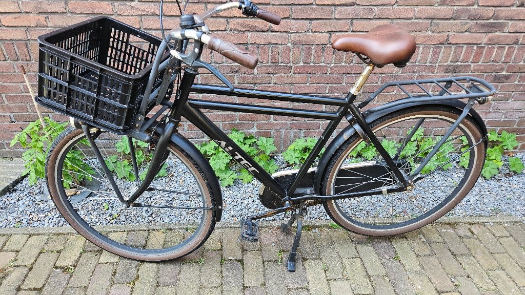 Zwarte Altec Transportfiets, Ophalen, Altec, Versnellingen, Trommelrem