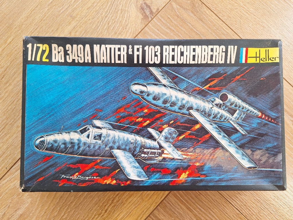 1:72 1/72 Heller Ba 349A Natter & Fi 103 Reichenberg IV, Hobby en Vrije tijd, Modelbouw | Vliegtuigen en Helikopters, 1:72 tot 1:144