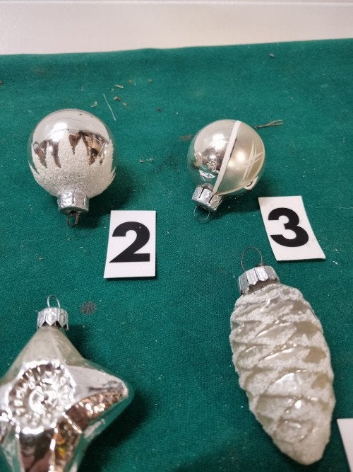 kerstballen vintage 6 verschillende [a832], Ophalen of Verzenden, 'T Olde Gre-j, Info@toldegrej.nl, Endepoelstraat 20f Didam