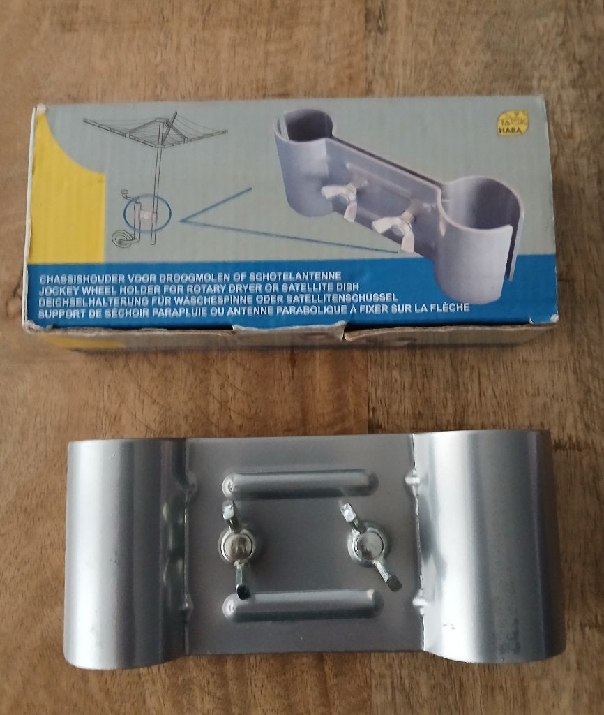 Neuswielklem voor droogmolen of schotelantenne, Caravans en Kamperen, Ophalen of Verzenden, Nieuw