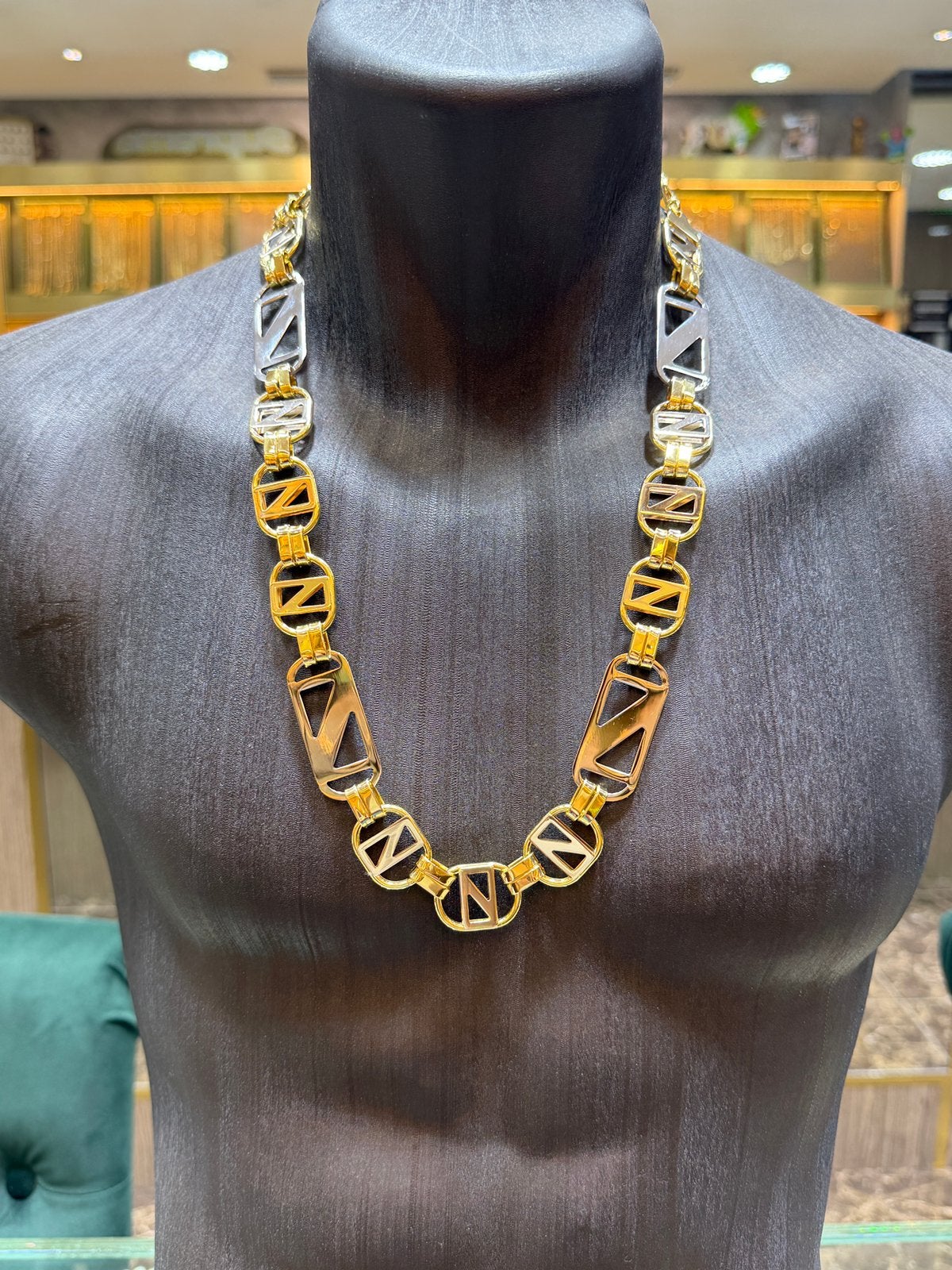 18KT Goud - 132 Gram - Ketting - PLATTE MAGNUM, Ophalen, Nieuw, Goud