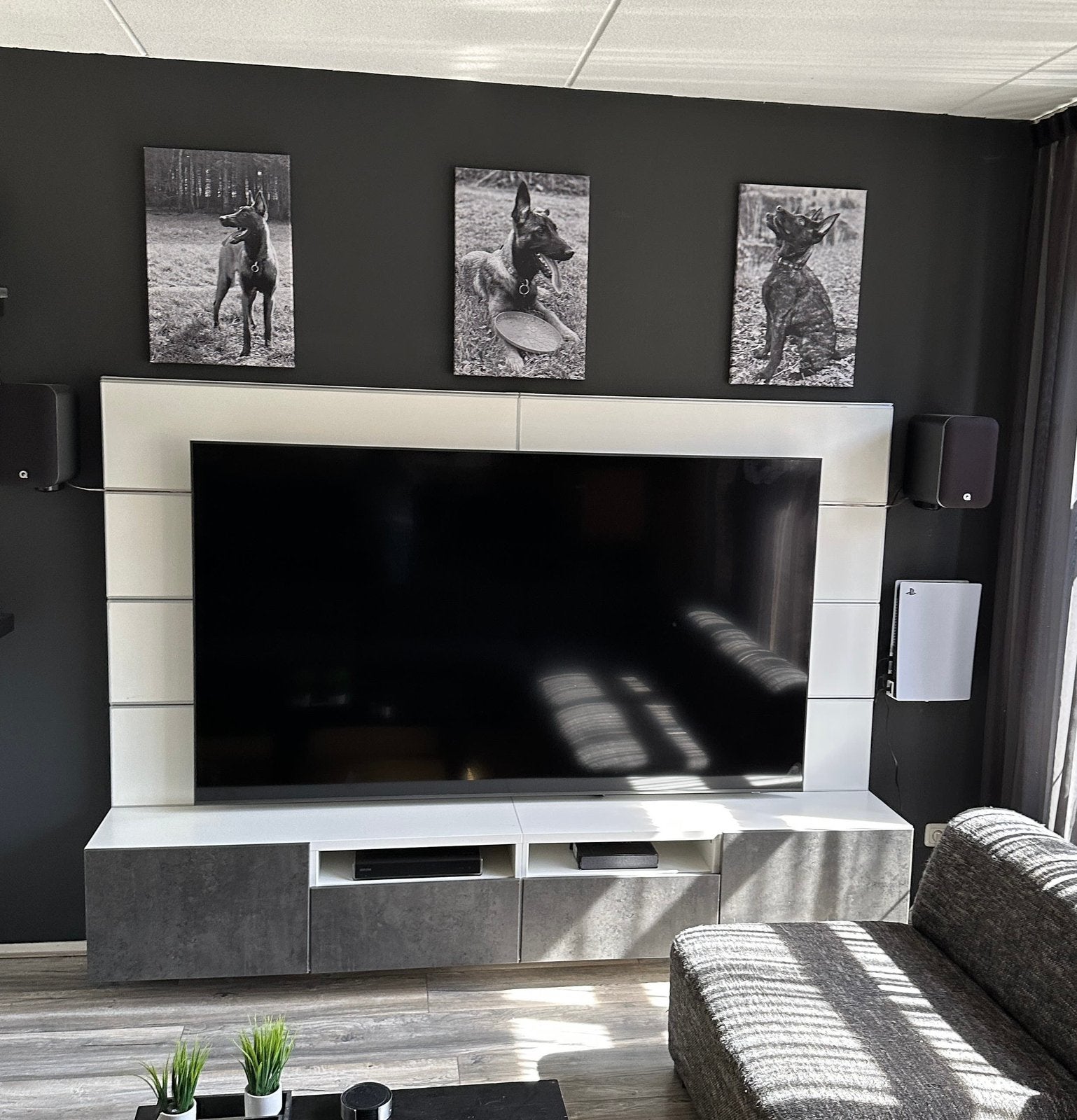 Ikea • Besta TV Meubel, Huis en Inrichting, Kasten | Televisiemeubels, Ophalen, 100 tot 150 cm, Zo goed als nieuw, 200 cm of meer