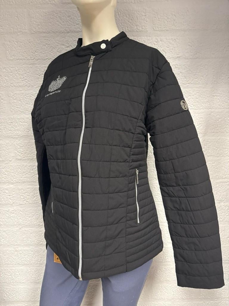 La Valencio gewatteerd jasje zwart 42, Gebruikt, Dressuur, Ophalen of Verzenden, Dames