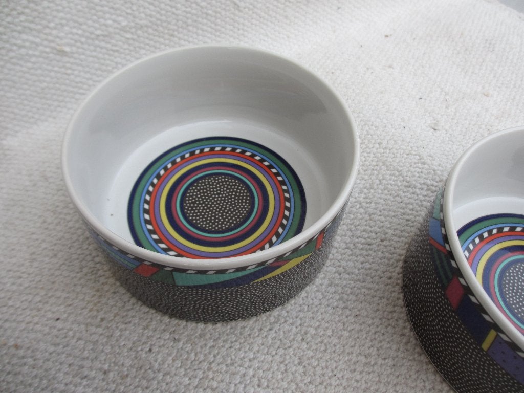 SET 5x Post Modern schaaltjes Barbara Brenner Rosenthal ' 90, Ophalen of Verzenden