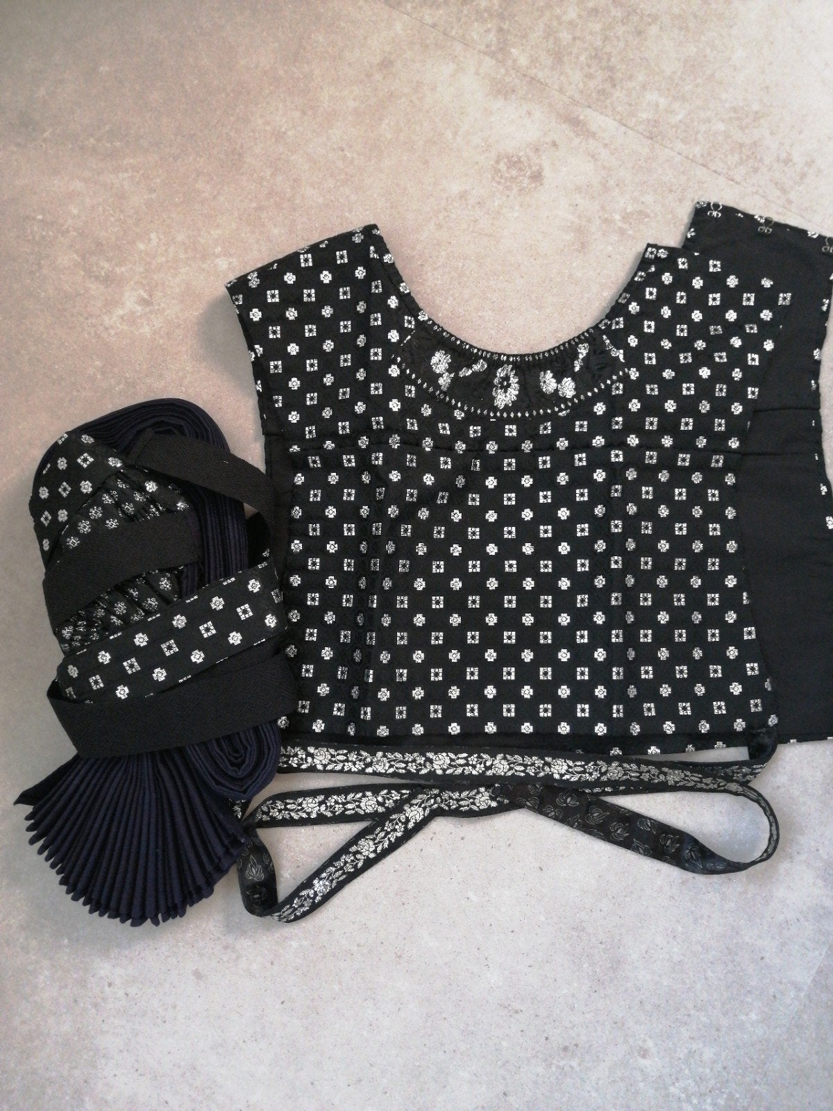 Antiek Rouwkleding Set - Bruiloft, Ophalen of Verzenden, Dames, Onbekend