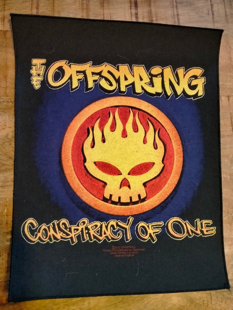 The Offspring conspiracy of One muziek backpatch back patch, Ophalen of Verzenden, Zo goed als nieuw, Kleding