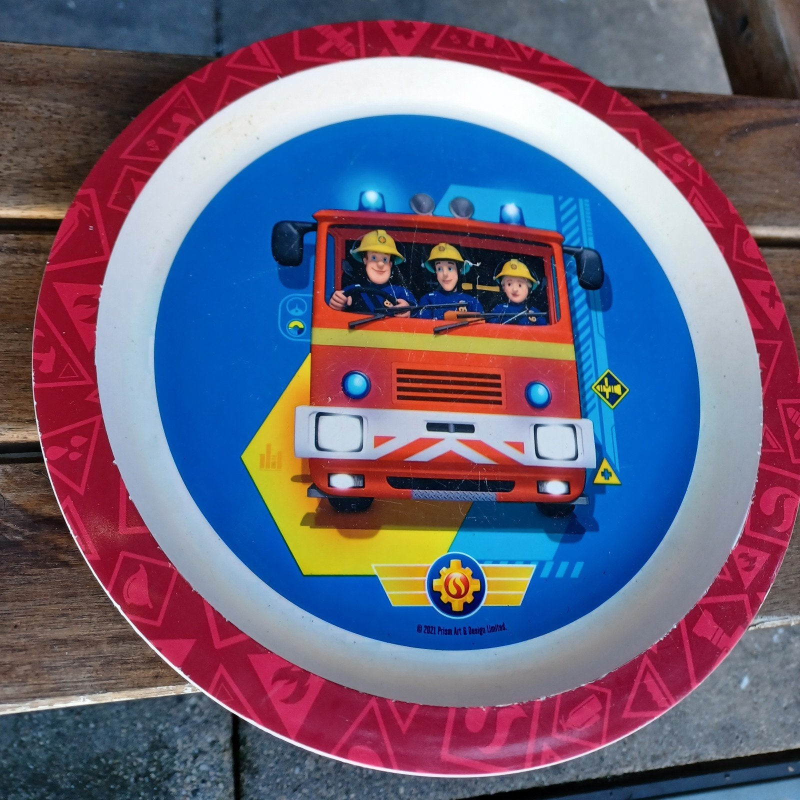 Kinder servies set: bord, bekers en drinkflessen, Kunststof, Gebruikt, Overige merken, Overige typen