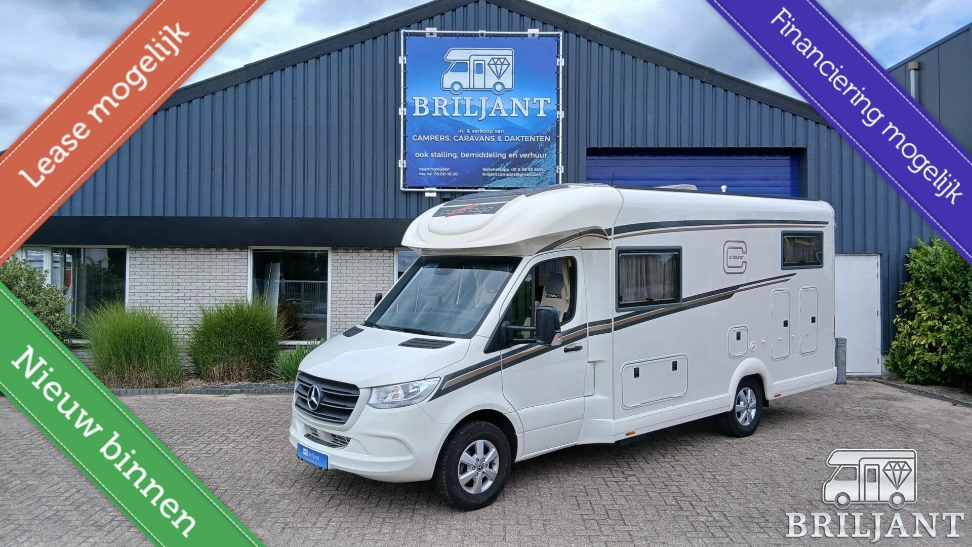 Carthago C-Tourer T-143 automaat/enkele bedden, Caravans en Kamperen, Campers, Automaat, Ringverwarming, Airbags, Tot en met 2