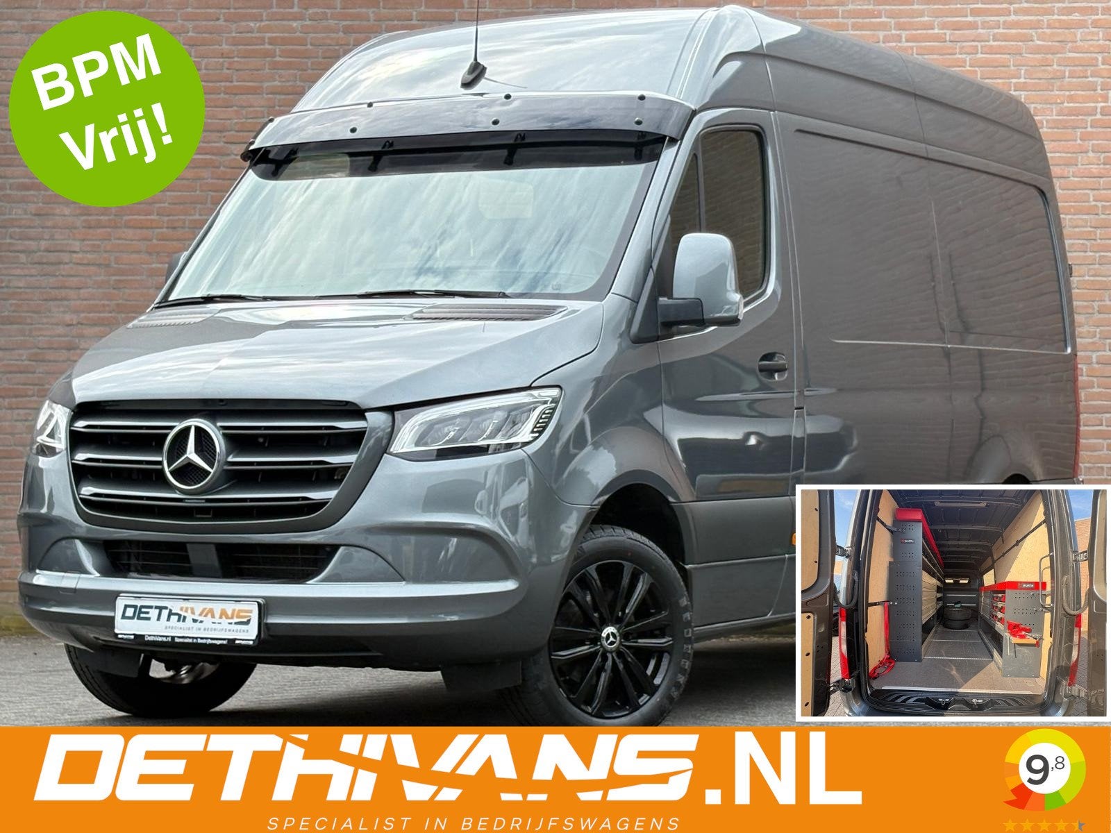 Mercedes-Benz Sprinter 317CDI 170PK L2H2 RWD 9G-Tronic / Tac, Automaat, Dealer onderhouden, Gebruikt, 4 cilinders