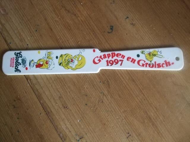 Grolsch spatel 1997 / afschuimer Grappen en Golsch, Ophalen of Verzenden, Nieuw, Overige typen, Grolsch