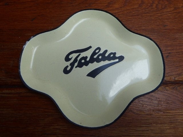 Emaille wisselgeldschaaltje Falda, Antiek en Kunst, Ophalen of Verzenden