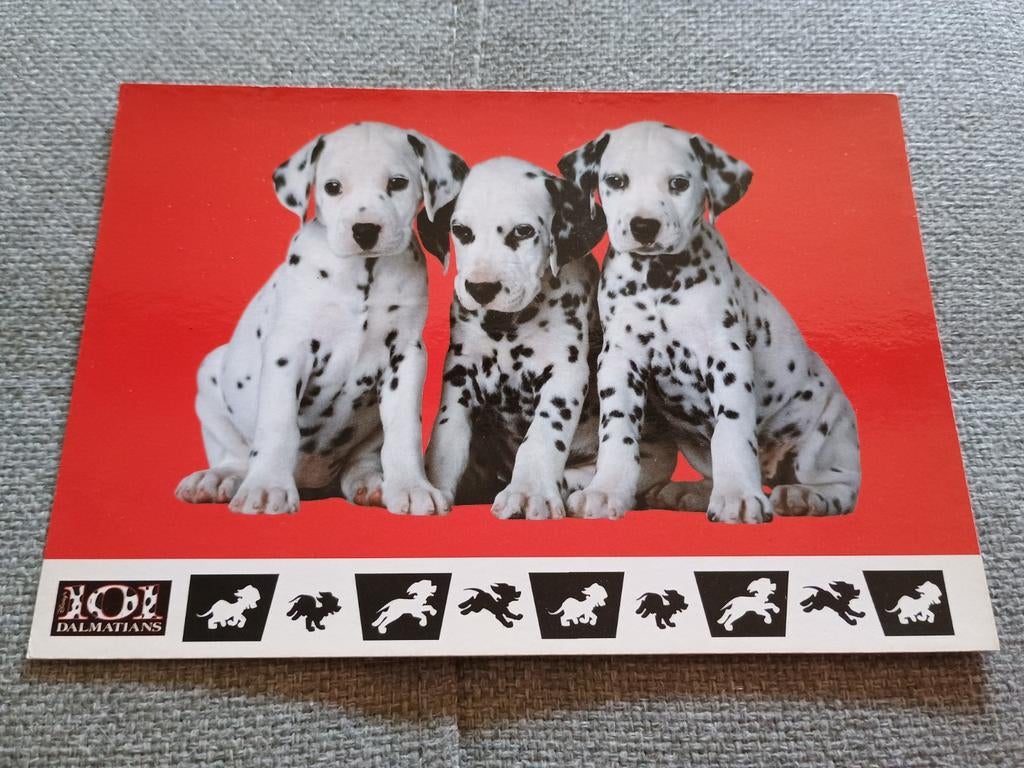 Oude Disney ansichtkaart - 101 Dalmatiërs, Ophalen of Verzenden, Overige figuren, Overige typen