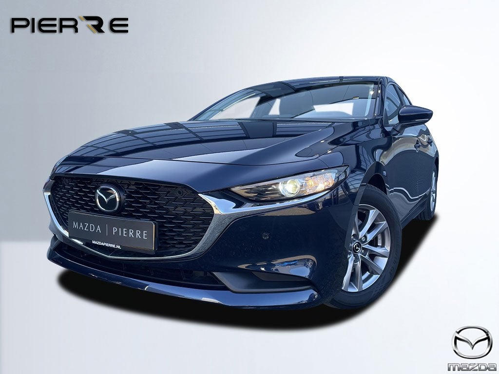 Mazda 3 Sedan 2.0 e-SkyActiv-G M Hybrid 122 Comfort NAVI | A, Auto's, 1998 cc, Stof, Gebruikt, 4 cilinders