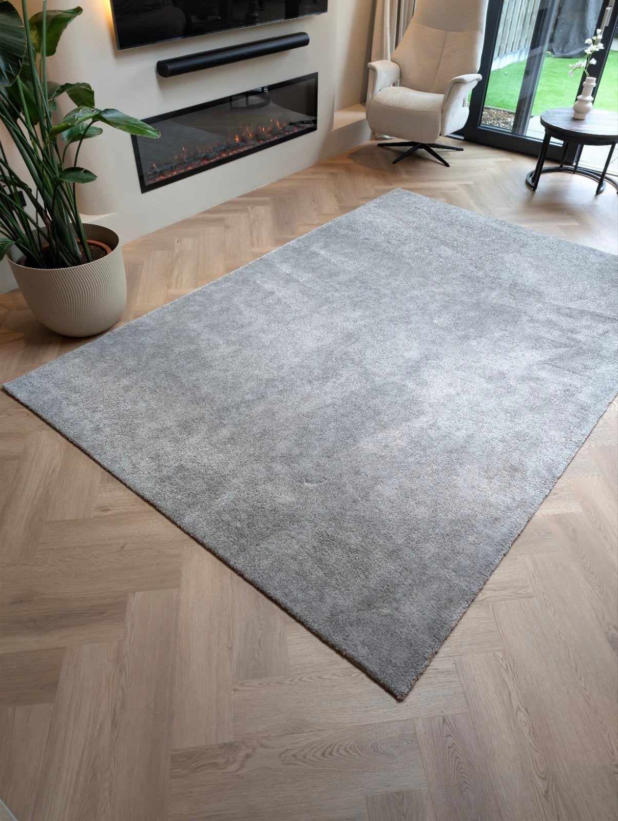 Ikea Stoense Vloerkleed grijs 200x300cm, Ophalen, 200 cm of meer, Zo goed als nieuw, 200 cm of meer