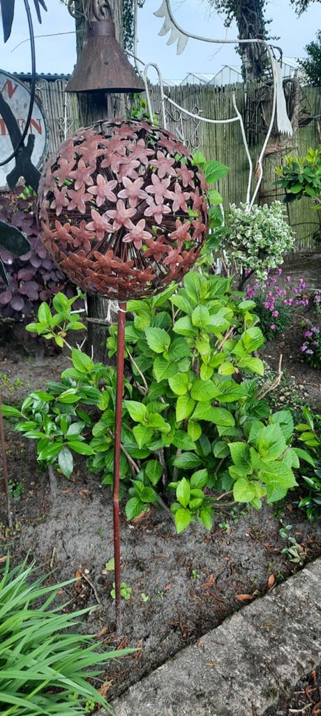 Metalen bloem tuinsteker, Ophalen of Verzenden, Nieuw