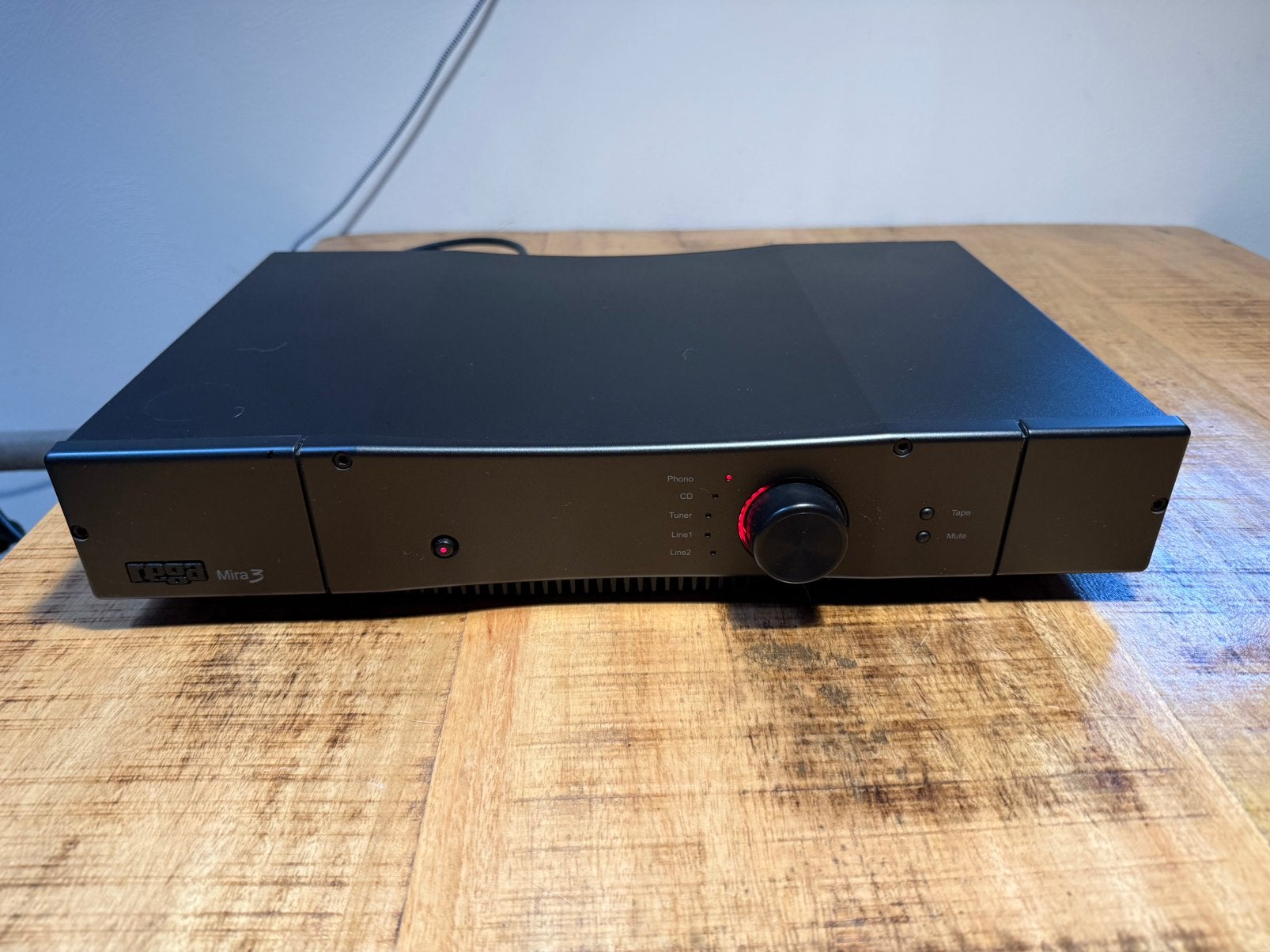 Rega Mira3 integrated versterker incl remote, Overige merken, Ophalen of Verzenden, Zo goed als nieuw, 120 watt of meer