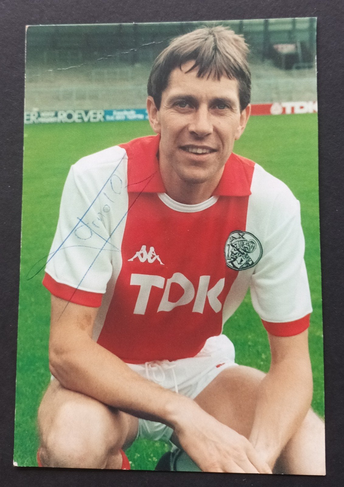 Oude Spelerskaart Ajax Arnold Mühren originele handtekening, Verzenden, Ajax, Spelerskaart