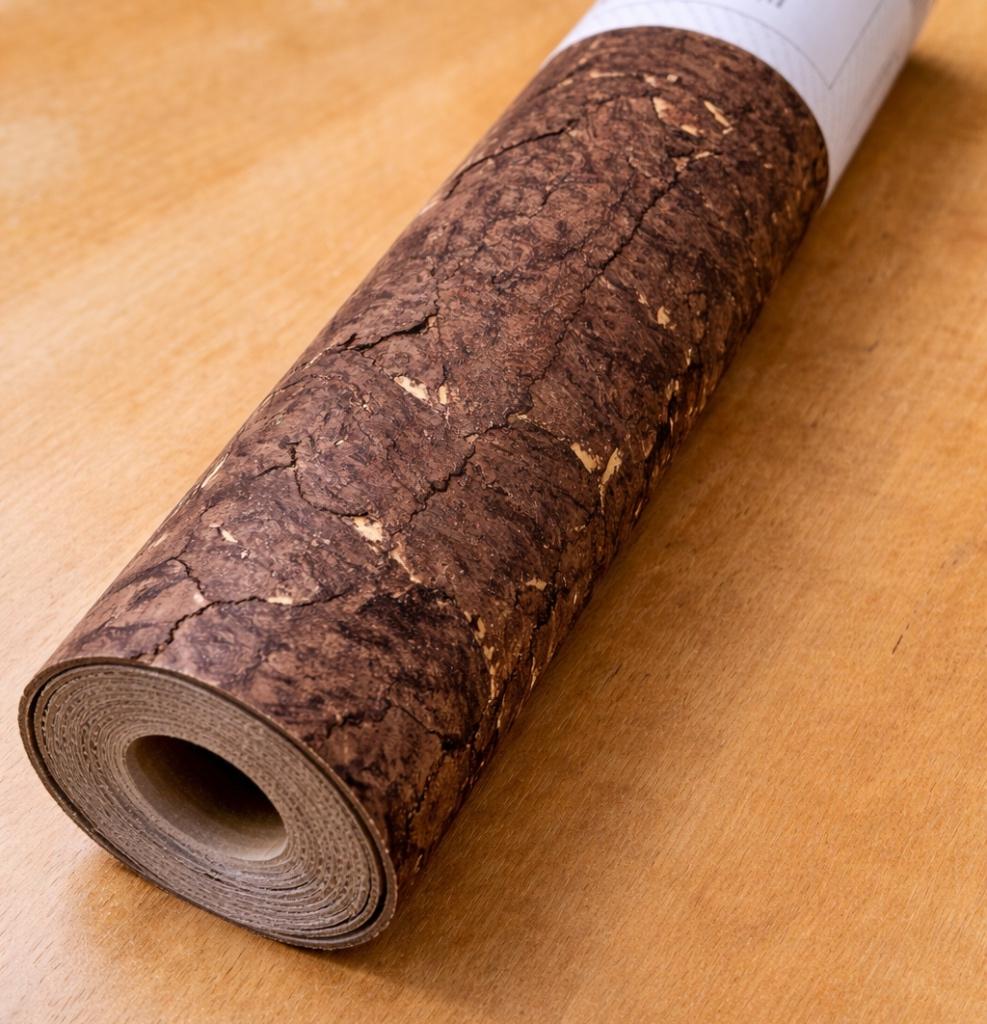 Exclusief Élitis 'Ecorce' behang – Essence de Liège / Éclat, Ophalen, Minder dan 10 m², Bruin, Luxe design
