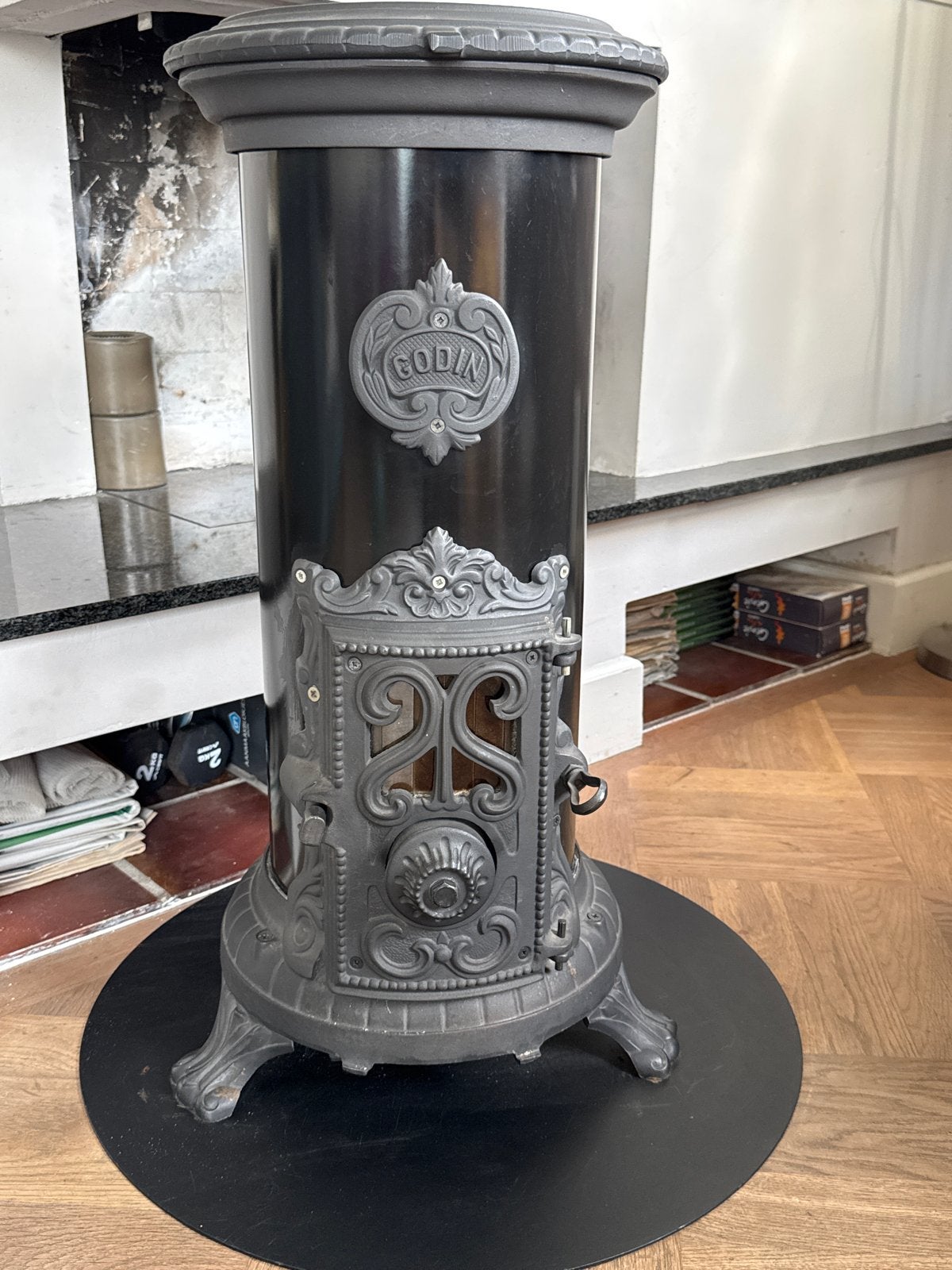 Godin allesbrander houtkachel/kolenkachel in zeer goede staa, Huis en Inrichting, Ophalen, Zo goed als nieuw, Vrijstaand, Hout