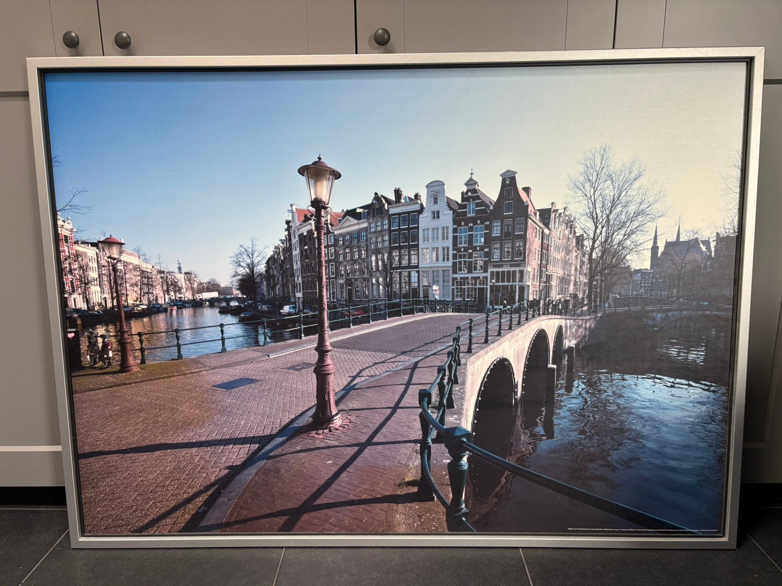 Keizersgracht lijst met fotoprint IKEA, Ophalen, Gebruikt, 100 tot 125 cm, Schilderij