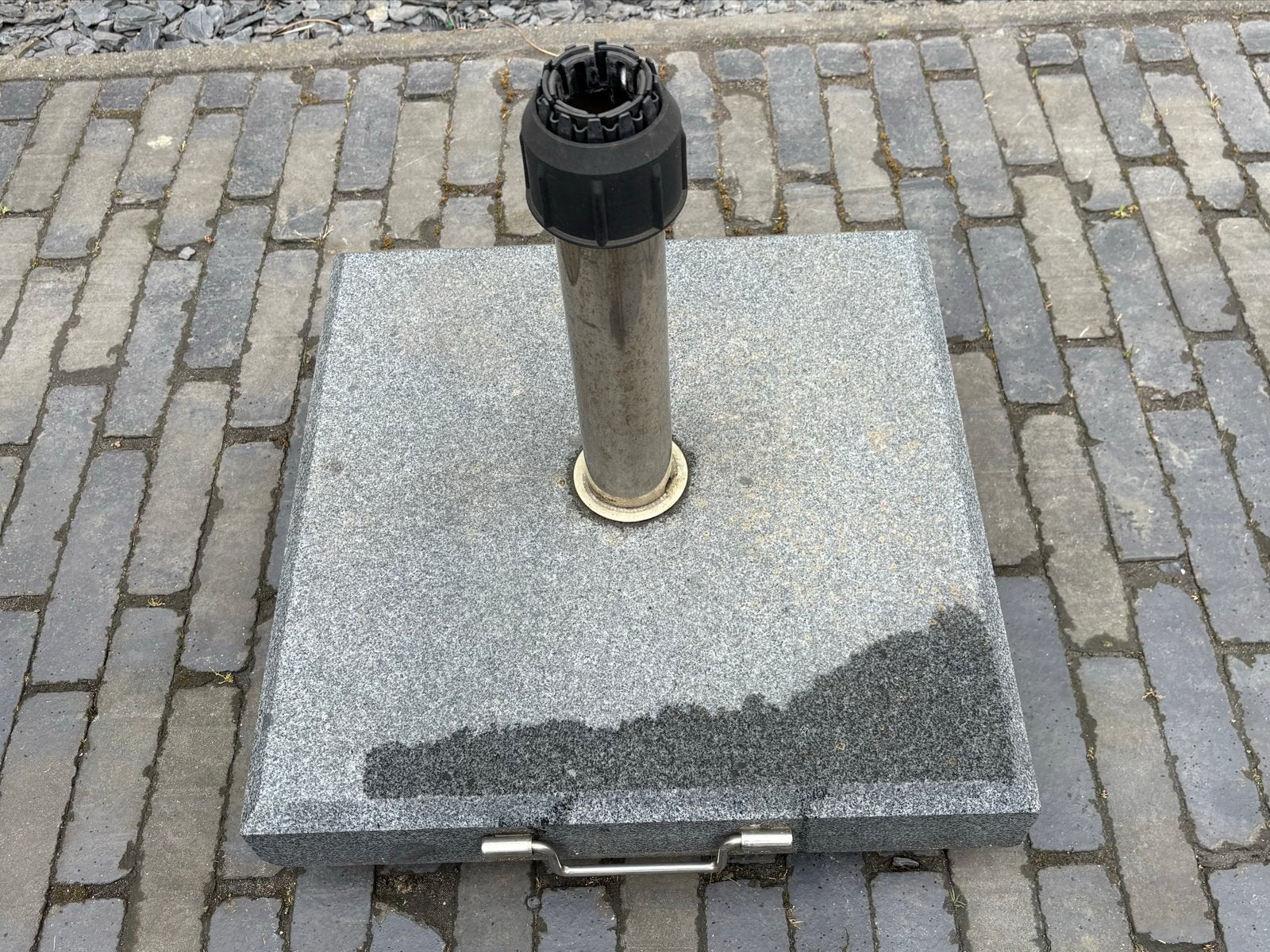 Parasolvoet met 4 zwenkbare wieltjes, Ophalen, Gebruikt, Minder dan 1 meter, Parasolvoet