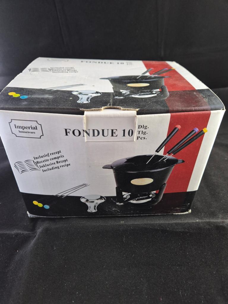 10 delig fondueset NIEUW, Ophalen of Verzenden, Nieuw, Brander, Fondueset