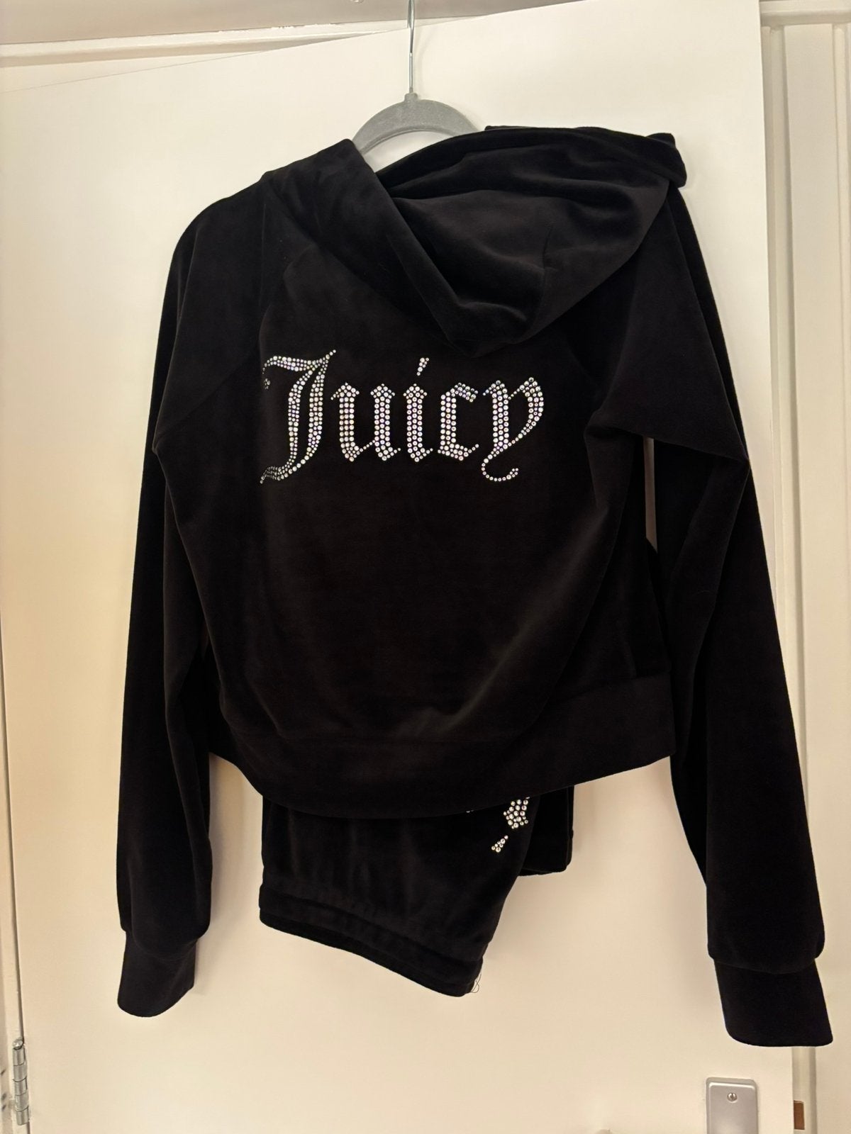 Juicy Couture velours huispak / set zwart maat M, Ophalen of Verzenden, Zo goed als nieuw, Maat 38/40 (M), Zwart
