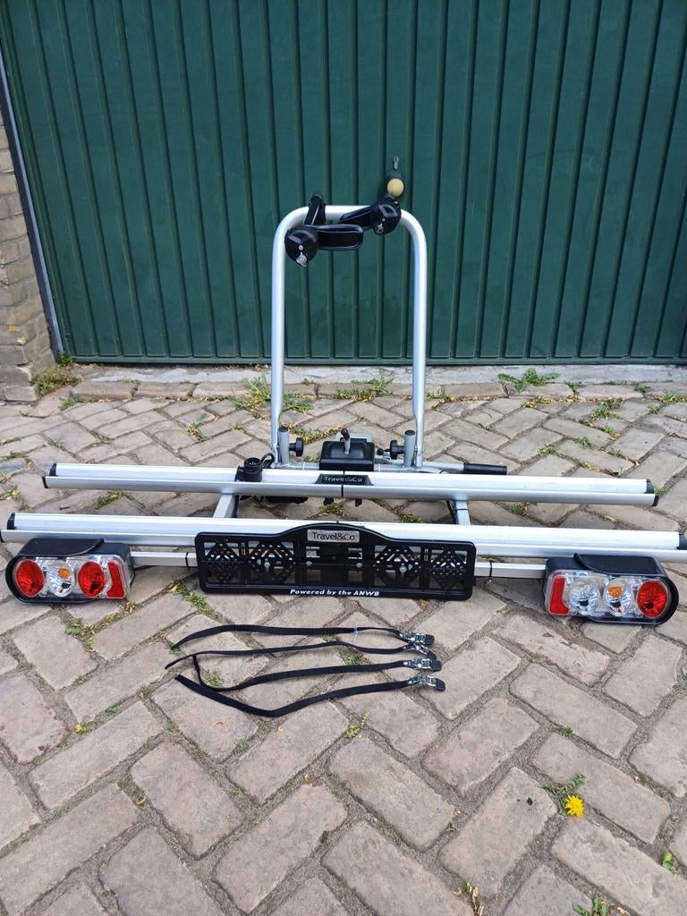 Travel & Co Trekhaak Fietsendrager voor 2 fietsen, Auto diversen, Fietsendragers, Ophalen of Verzenden, 2 fietsen, Gebruikt, Trekhaakdrager