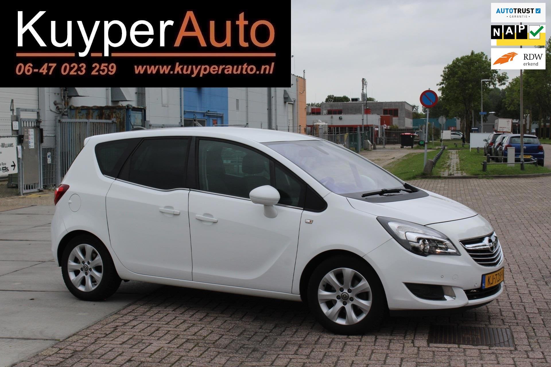 Opel Meriva 1.4 Turbo Blitz CAMERA MULTIMEDIA CLIMA TREKHAAK, Auto's, Voorwielaandrijving, Gebruikt, 4 cilinders, Leder en Stof