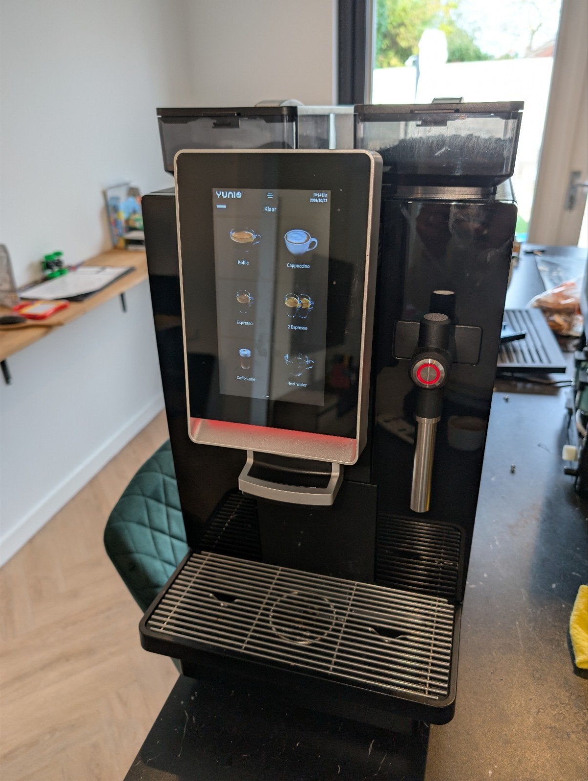 Yunio X80 / Dr. Coffee Minibar Koffiemachine, Ophalen of Verzenden, Zo goed als nieuw, Koffiemachine, Koffiebonen