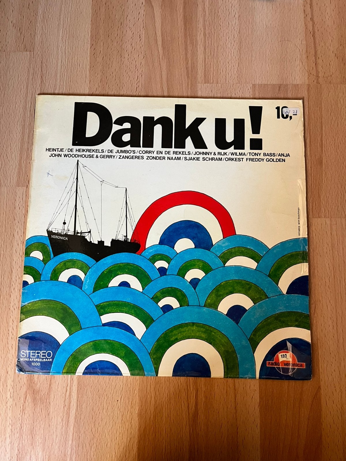 Radio Veronica Dank U, LP, Gebruikt, Ophalen of Verzenden, 12 inch
