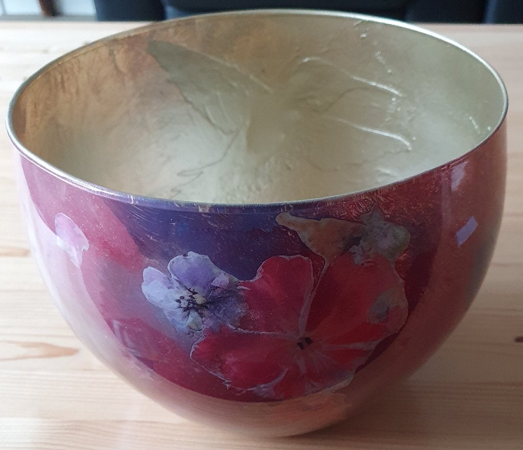 Decoratieve vaas, Ophalen, Schaal, Rond, Glas