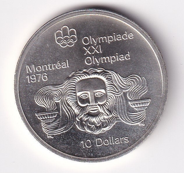 Canada 10 Dollar 1974 Prachtig  Head of Zeus, Verzenden, Noord-Amerika, Losse munt, Zilver