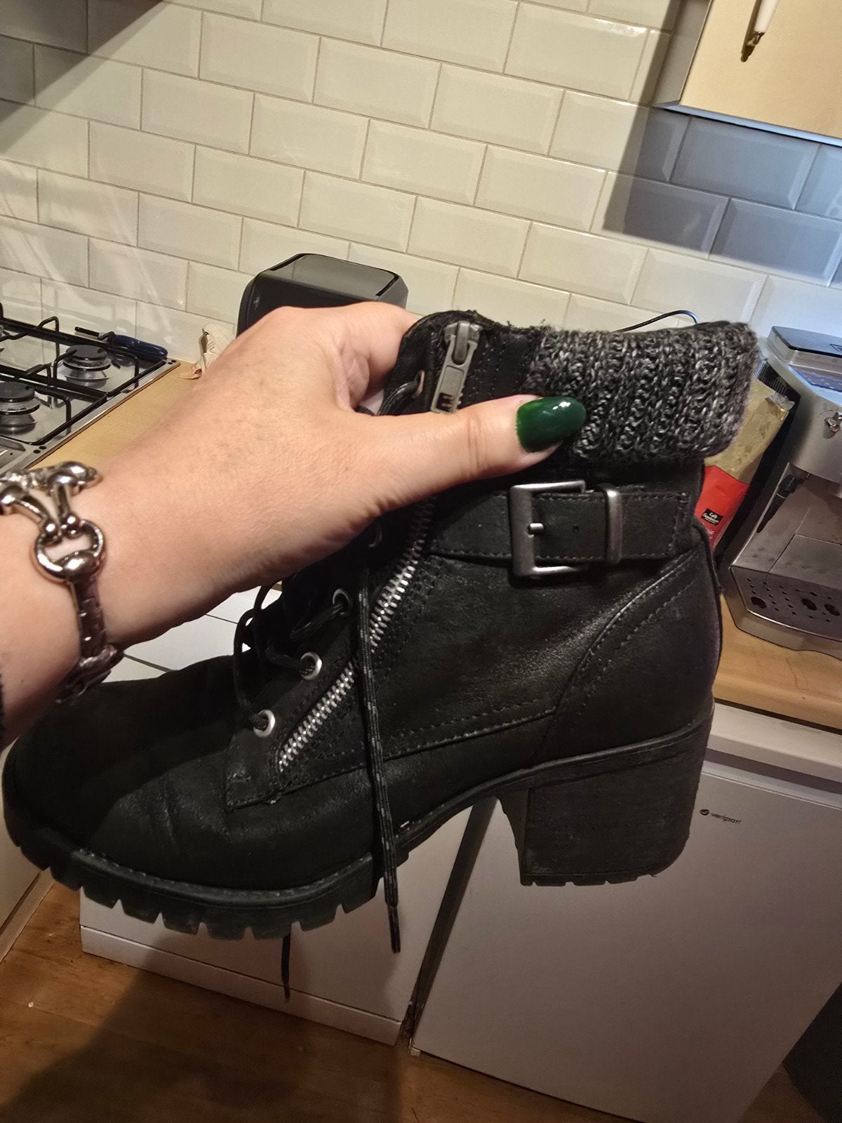 Stevige zwarte Landrover boots maat 39, Landrover, Ophalen