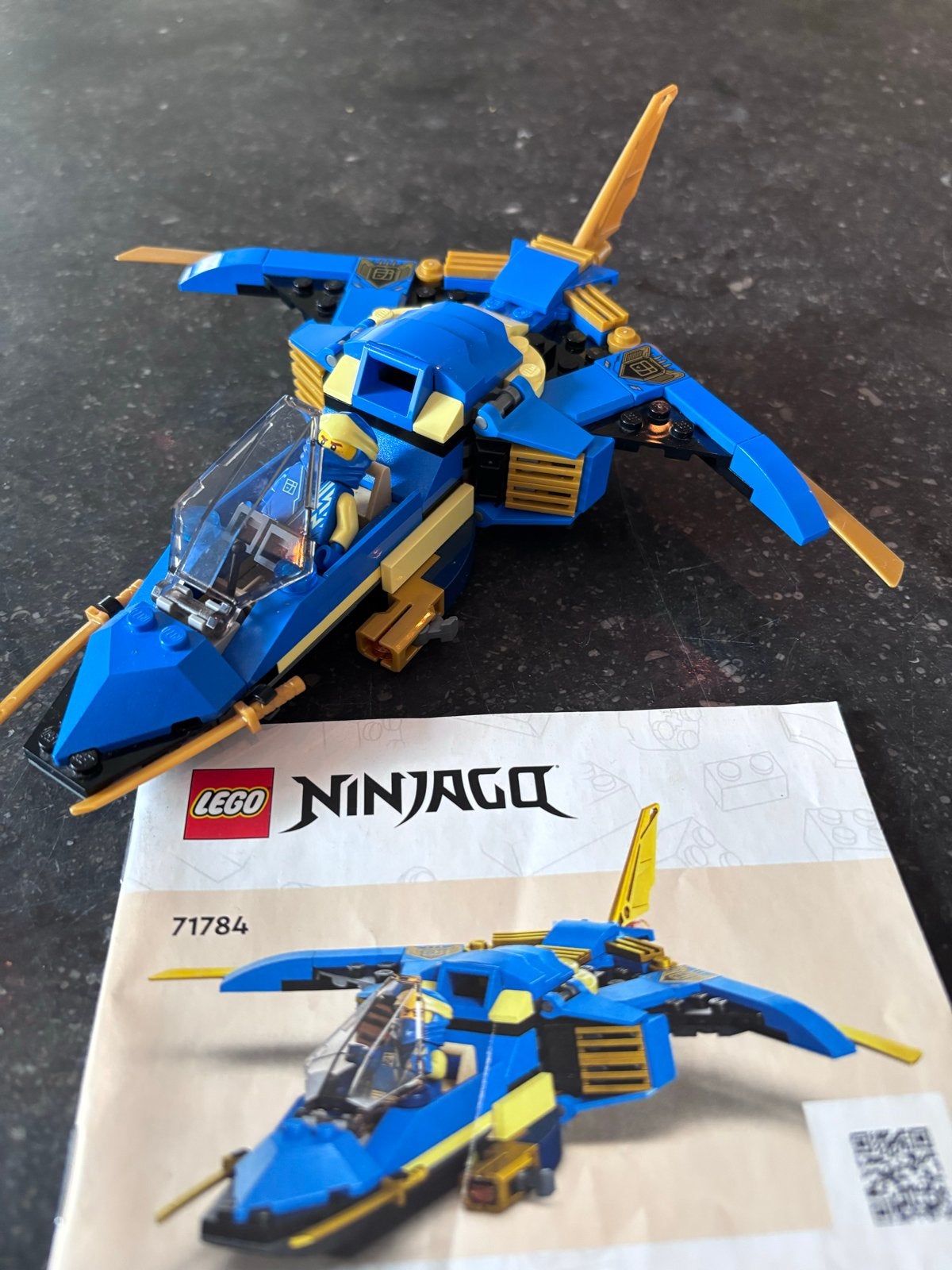 LEGO Ninjago 71784 Jay's Bliksemstraaljager, Lego, Ophalen of Verzenden, Zo goed als nieuw, Inclusief instructies