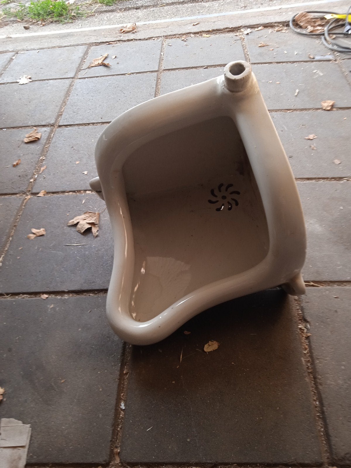 Gebruikt urinoir, wit keramiek, Ophalen of Verzenden, Gebruikt, Toilet