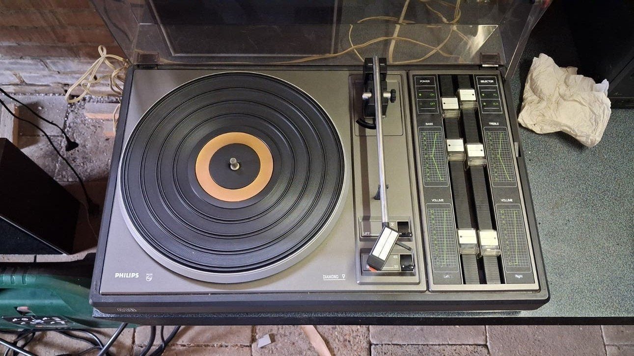 Philips 410 Platenspeler met nieuwe naald, Ophalen of Verzenden, Gebruikt, Platenspeler, Philips