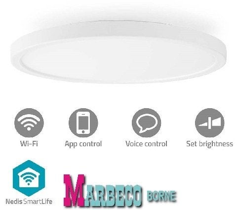 SmartLife Plafondlamp, Wi-Fi Plafonnière, Full color, Ww +Kw