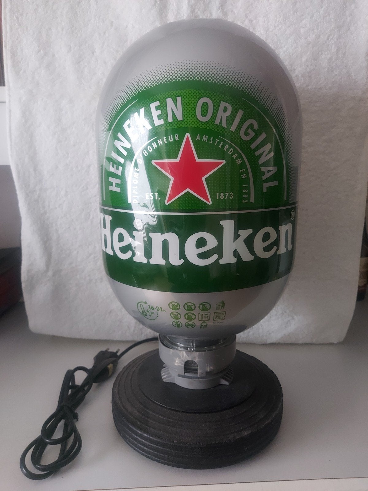 Heineken Biervat Lamp - Uniek en Sfeervol, Ophalen, Gebruikt