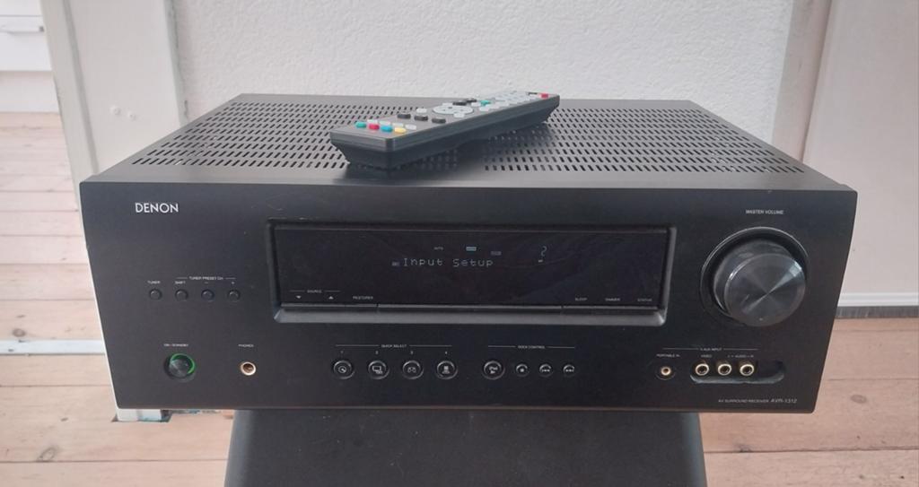 Denon AVR-1312 AV Receiver HDMI Optical Tulp, Audio, Tv en Foto, Home Cinema-sets, 70 watt of meer, Ophalen of Verzenden, Zo goed als nieuw