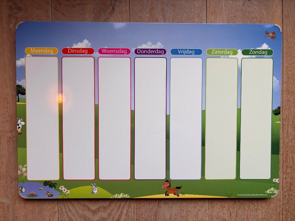 Planbord pictobord kinderen, Ophalen, Zo goed als nieuw, Magneetbord