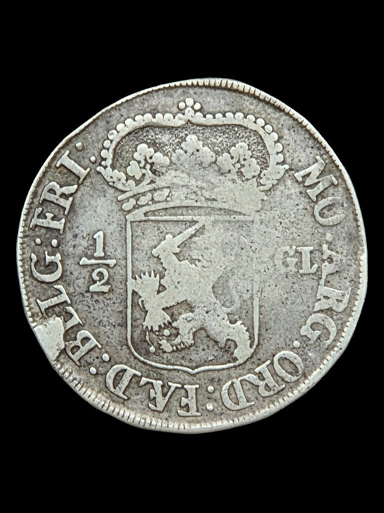 Halve 3 Gulden Friesland 1696 / Zeldzaam!, Vóór koninkrijk, Zilver, Losse munt, Overige waardes