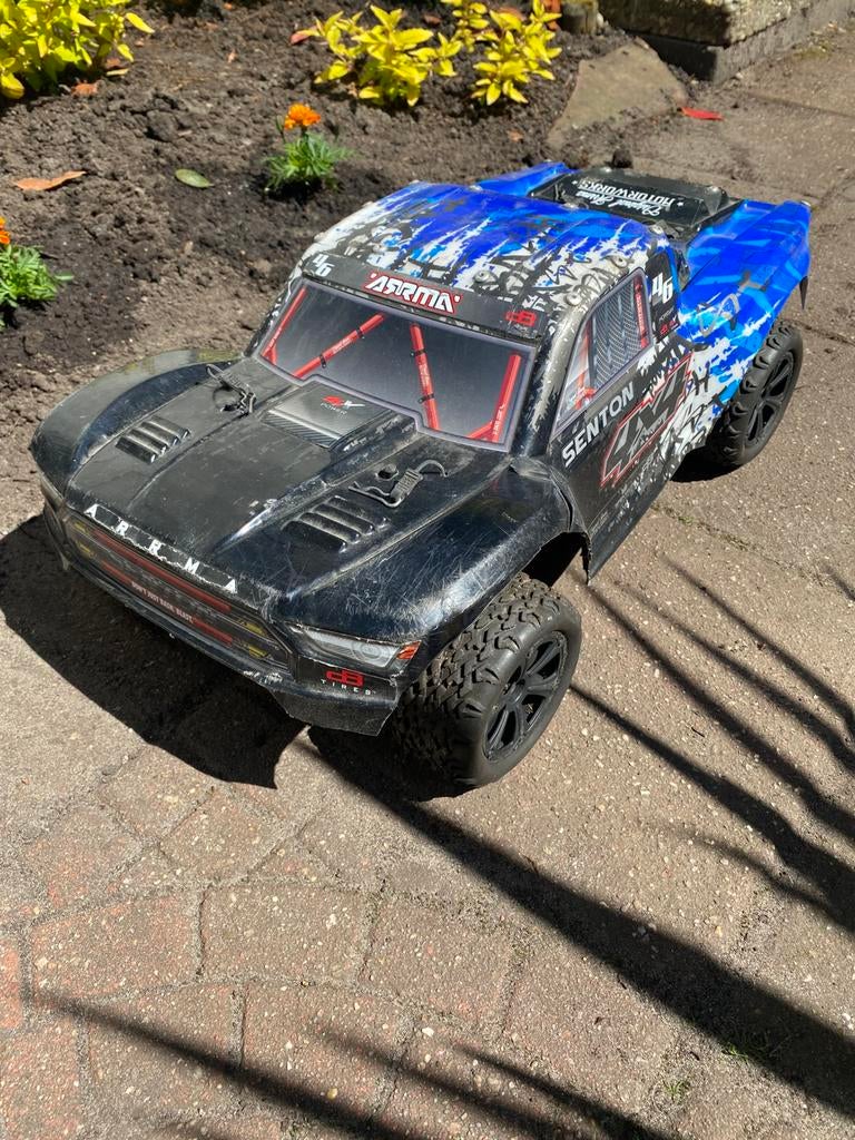 arrma senton 4wd brushless, Elektro, Gebruikt, Auto offroad, Ophalen of Verzenden