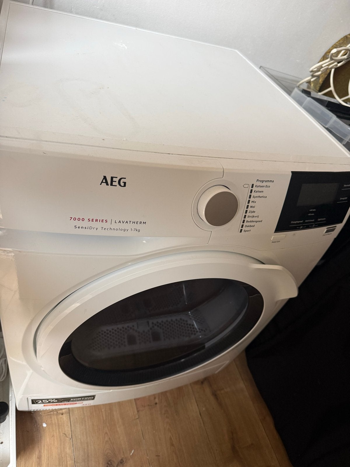 Defecte AEG Lavatherm 7000 Series SensiDry 7kg Condensdroger, 6 tot 8 kg, Gebruikt, Ophalen of Verzenden, Voorlader