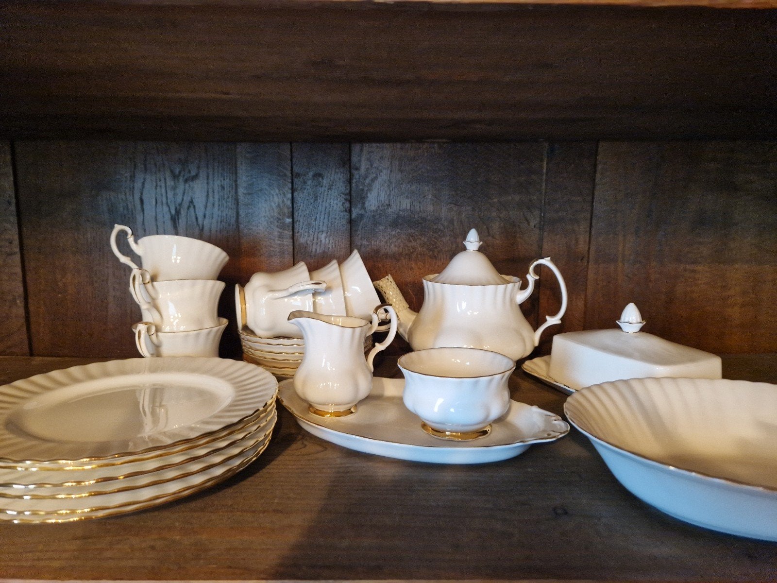 Royal Albert Val D'or Servies -  ontbijtservies, Ophalen of Verzenden