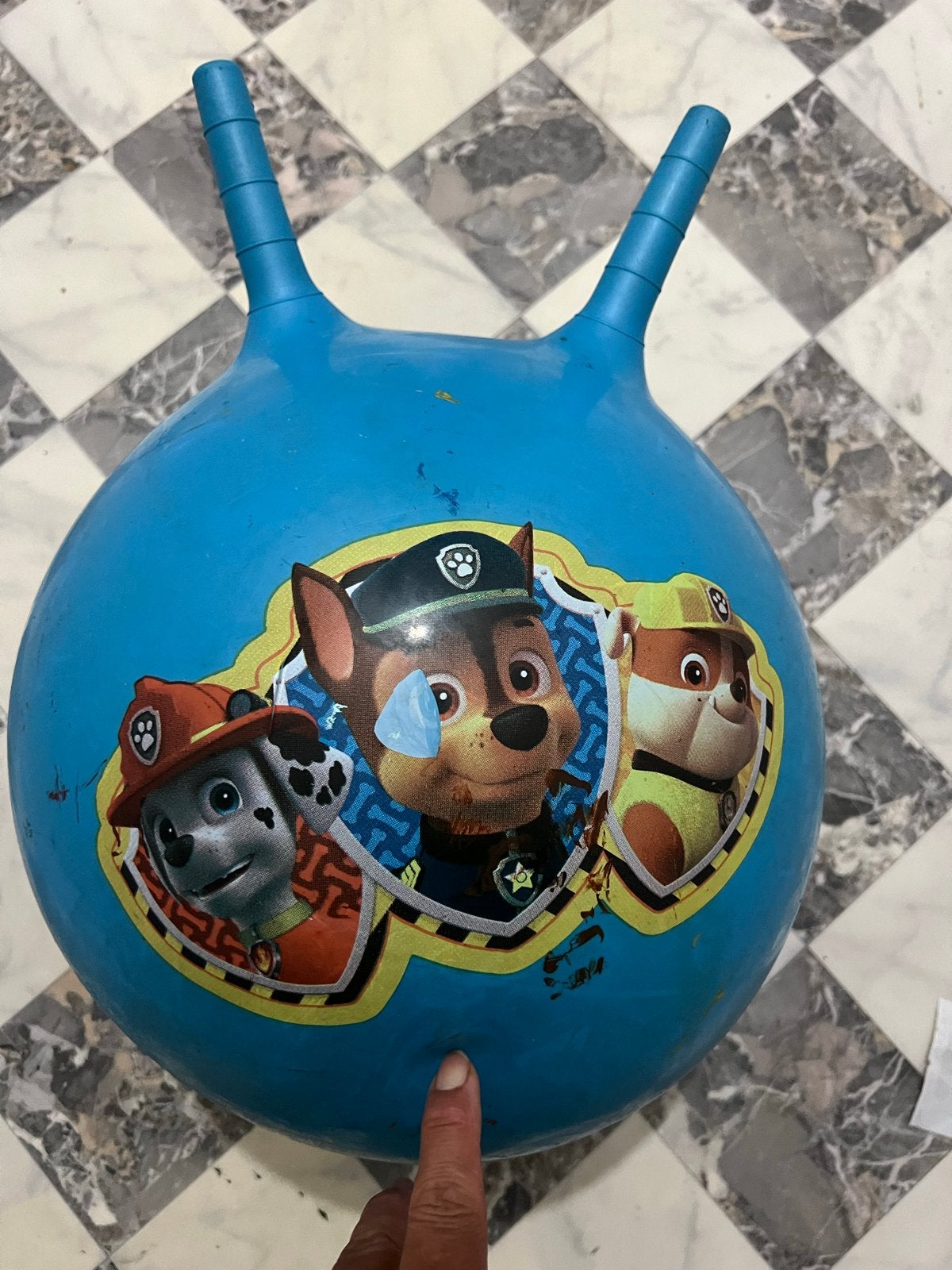 Paw Patrol skippybal - Blauw, Ophalen of Verzenden, Gebruikt