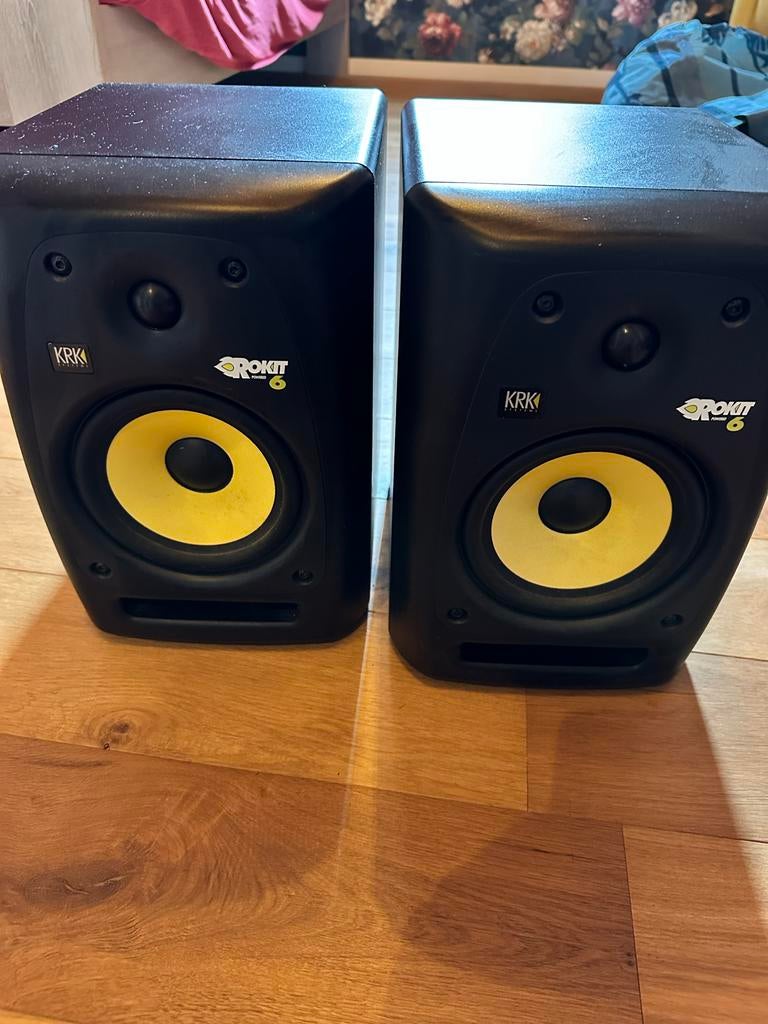KRK Rokit 6 RPG2 Studio Monitoren - goede Staat, Zo goed als nieuw, 60 tot 120 watt, Front, Rear of Stereo speakers, Ophalen