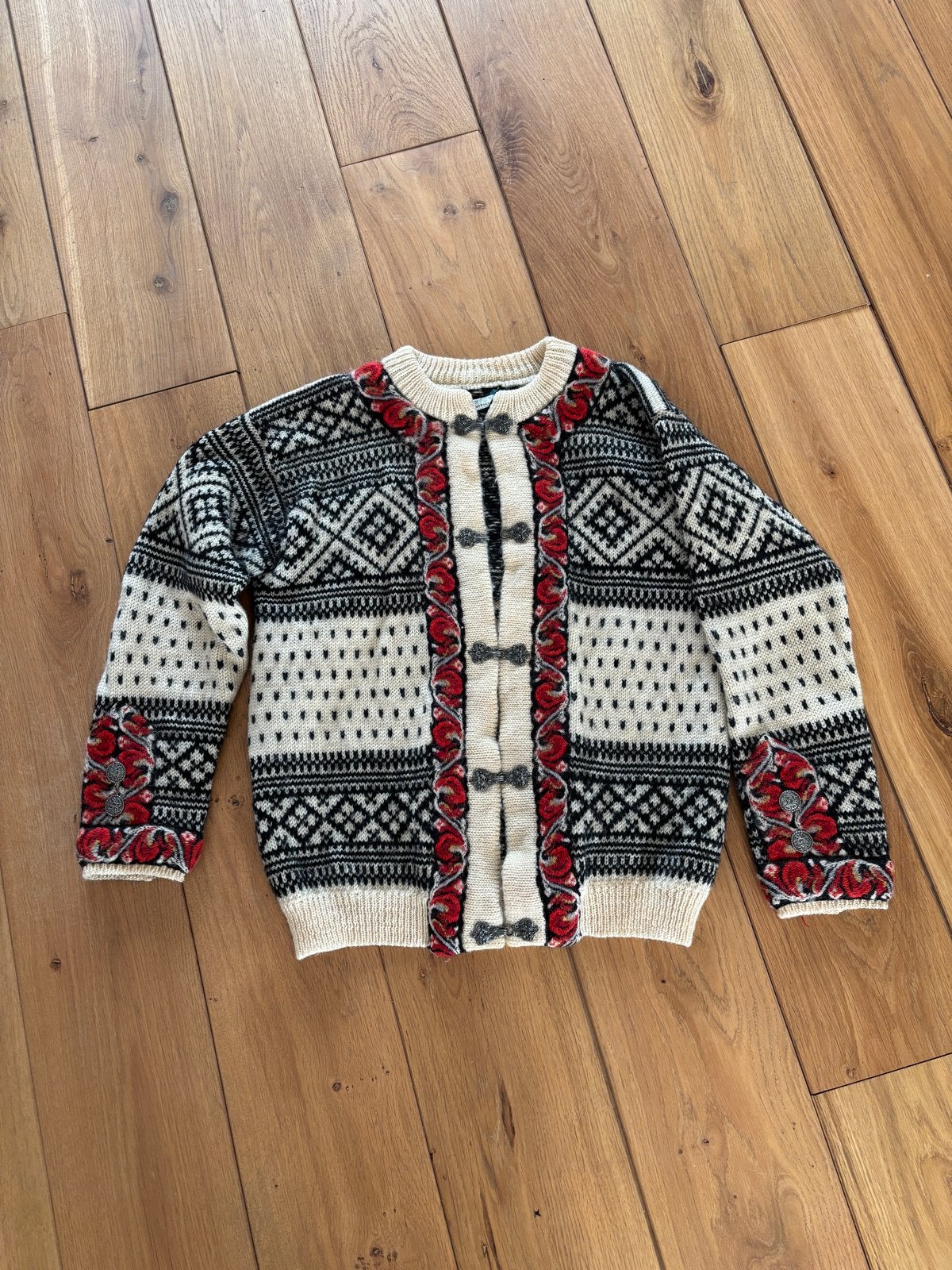 Dale of Norway wollen vest met Noorse print, Ophalen of Verzenden, Gedragen, Maat 38/40 (M), Wit