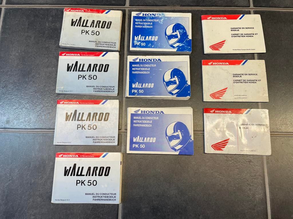 Honda wallaroo boekjes, Fietsen en Brommers, Ophalen of Verzenden, Zo goed als nieuw